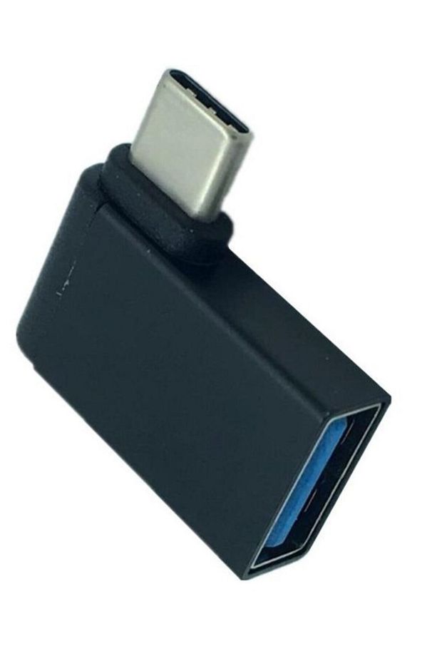 4658 Type C 3.1 To Usb 3.0 Şarj 90 Dirsek Köşe Çevirici Dönüştürücü Adaptör - 2