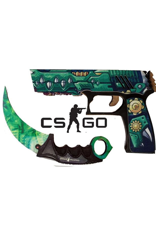 Ahşap Cs-go See Ya Later - Gamma Phase 2 Set - Fade Karambit - 1