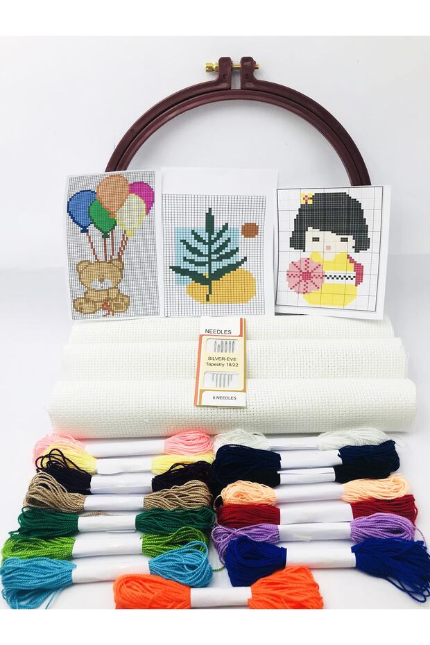 Cross Stitch Etamine Set Model020
