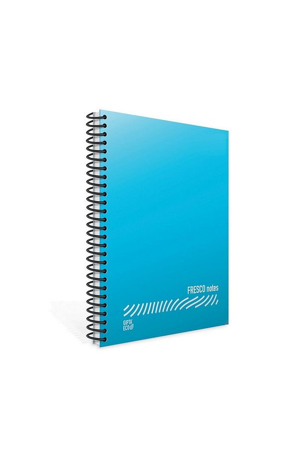 Fresco A4 72 Yaprak Plastik Kapak Spiralli Defter (4934) Çizgisiz Açık Mavi - 1