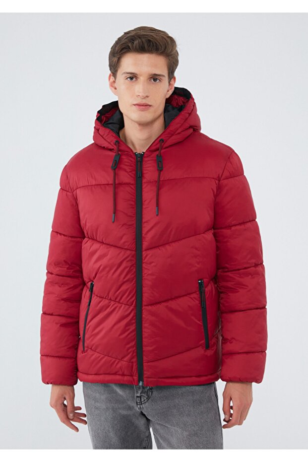 Erkek Kırmızı Mont - 5