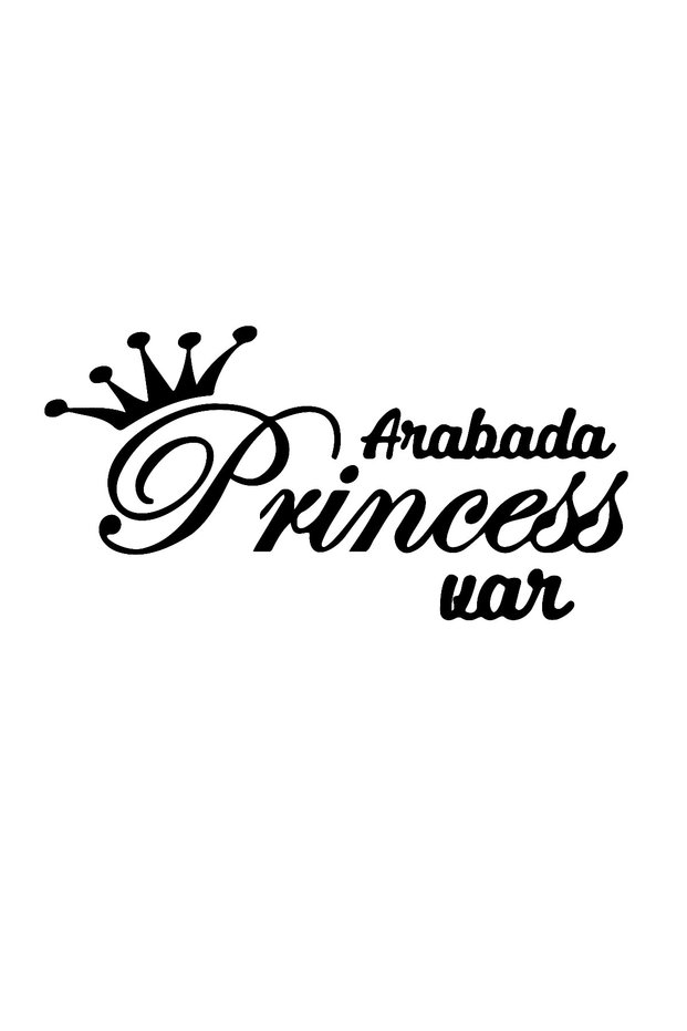 There's a Princess in the Car Car Sticker 30x15cm