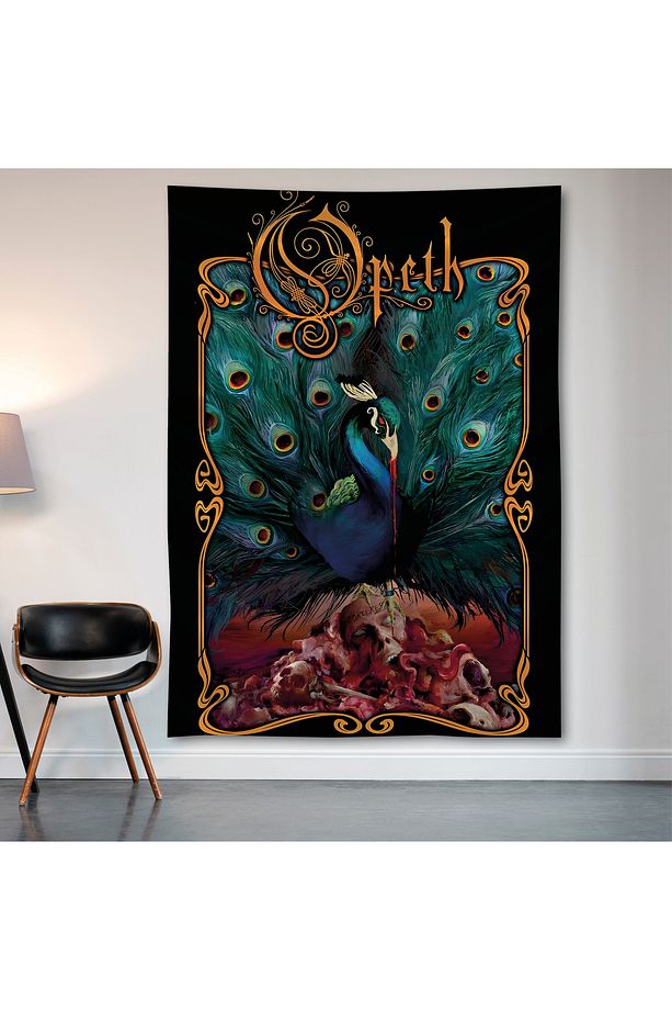 Opeth Duvar Örtüsü Duvar Halısı Birinci Kalite Saten Kumaş Poster - 2