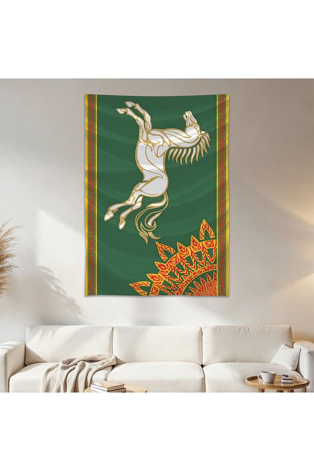 Rohan Duvar Örtüsü Duvar Halısı Birinci Kalite Saten Kumaş Poster - 1