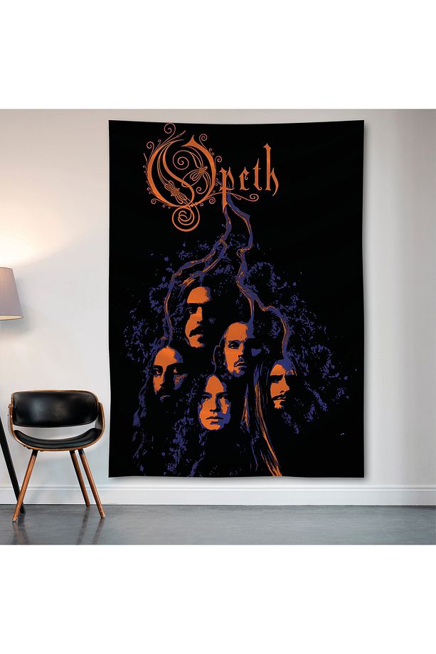 Opeth Duvar Örtüsü Duvar Halısı Birinci Kalite Saten Kumaş Poster - 2