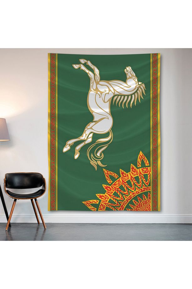 Rohan Duvar Örtüsü Duvar Halısı Birinci Kalite Saten Kumaş Poster - 2