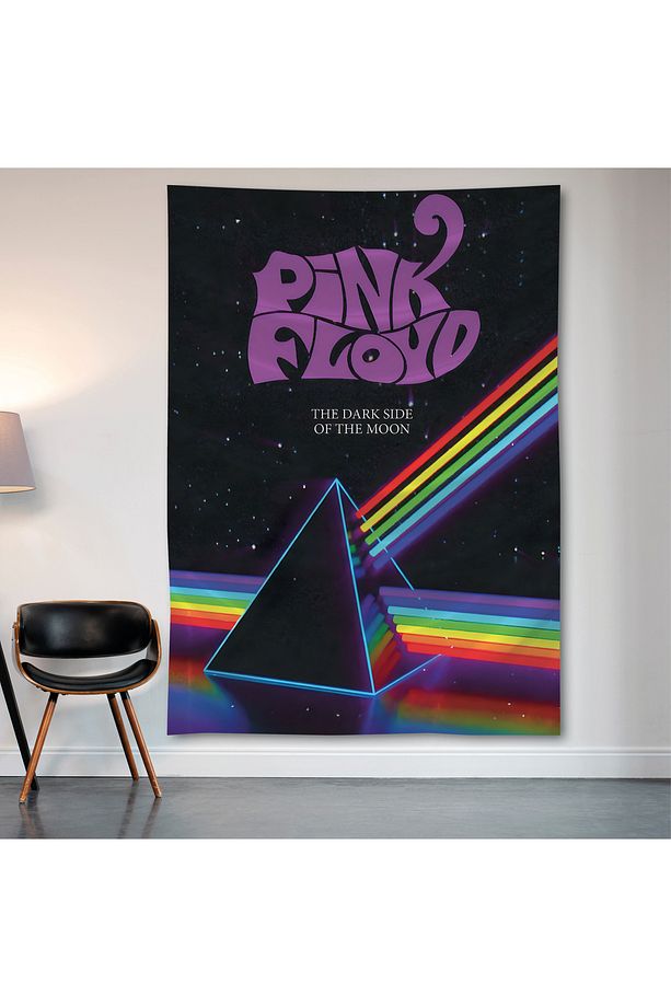 Pink Floyd Duvar Örtüsü Duvar Halısı Birinci Kalite Saten Kumaş Poster - 2