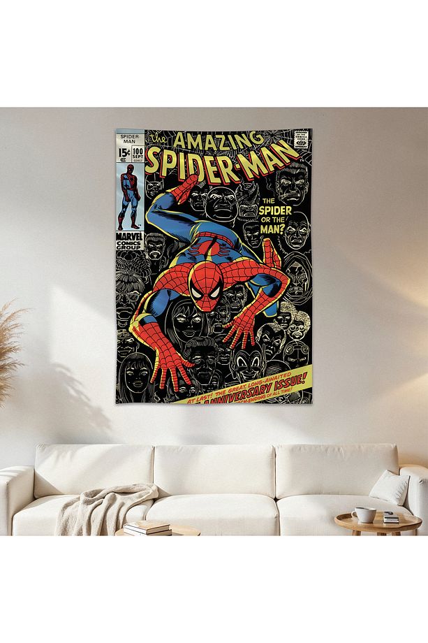 The Amazing Spider-Man Duvar Örtüsü Duvar Halısı Birinci Kalite Saten Kumaş Poster - 1