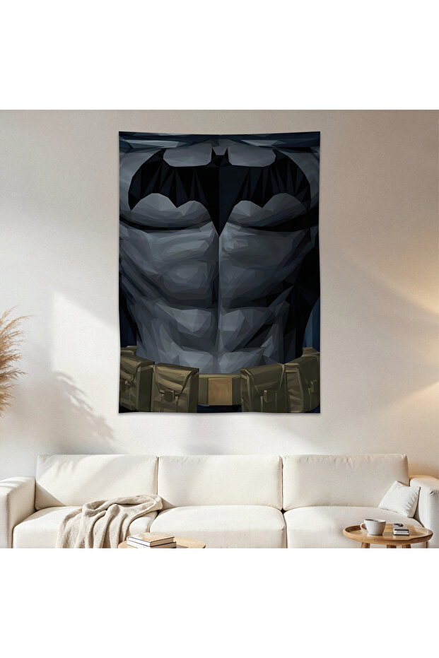 Batman Wall Cloth Wall Tapestry First Quality Satin Fabric Poster