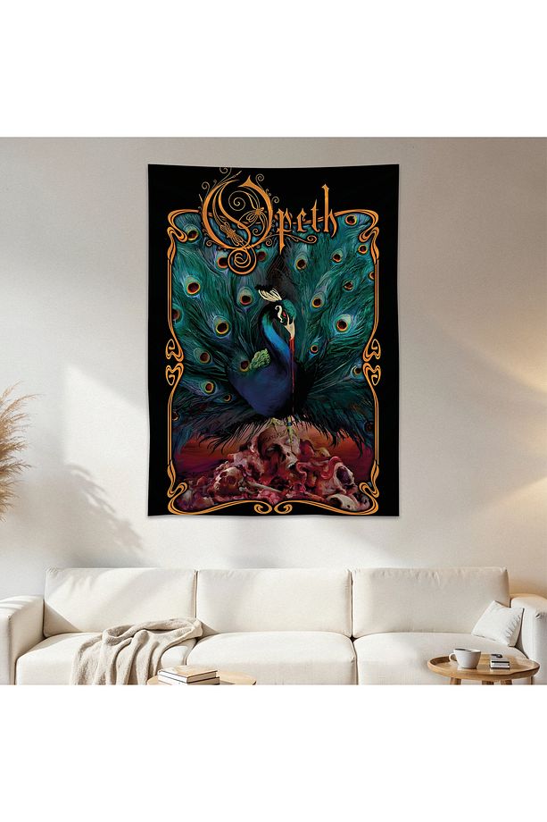Opeth Duvar Örtüsü Duvar Halısı Birinci Kalite Saten Kumaş Poster - 1