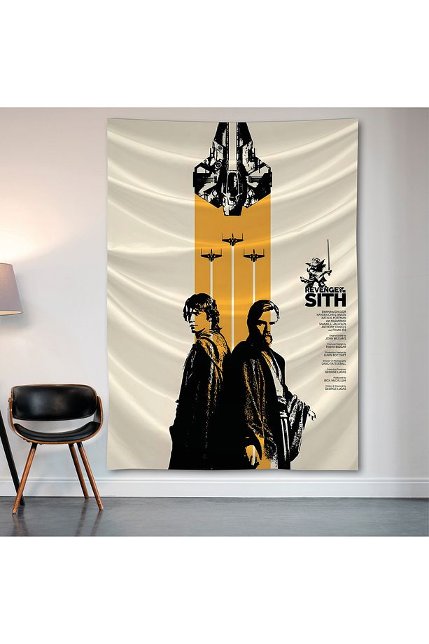 Star Wars Duvar Örtüsü Duvar Halısı Birinci Kalite Saten Kumaş Poster - 2