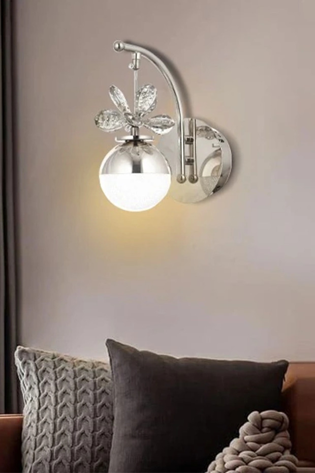 Forde Power Ledli Modern Lüks Duvar Aplik Krom - 2