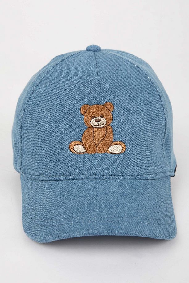 Kız Çocuk Nakışlı Jean Cap Şapka C8129a824sm - 5