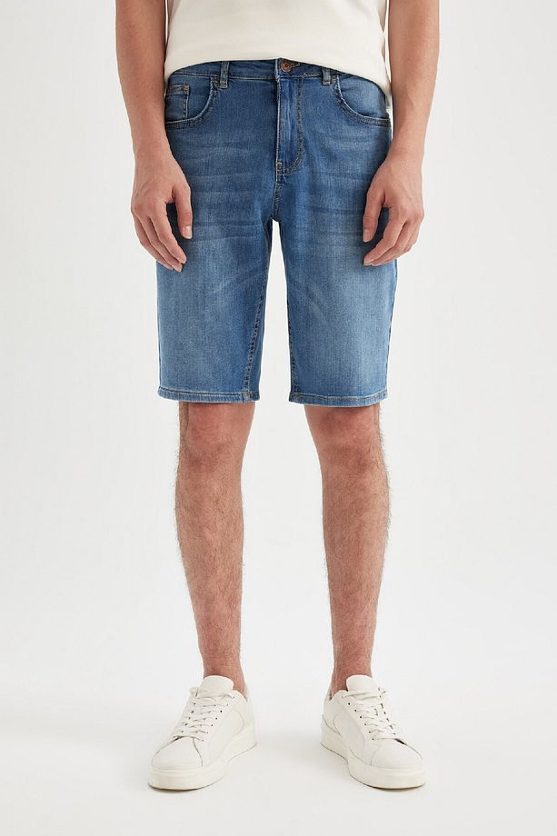 Regular Fit Jean Bermuda Şort D3988AX24SM - 1
