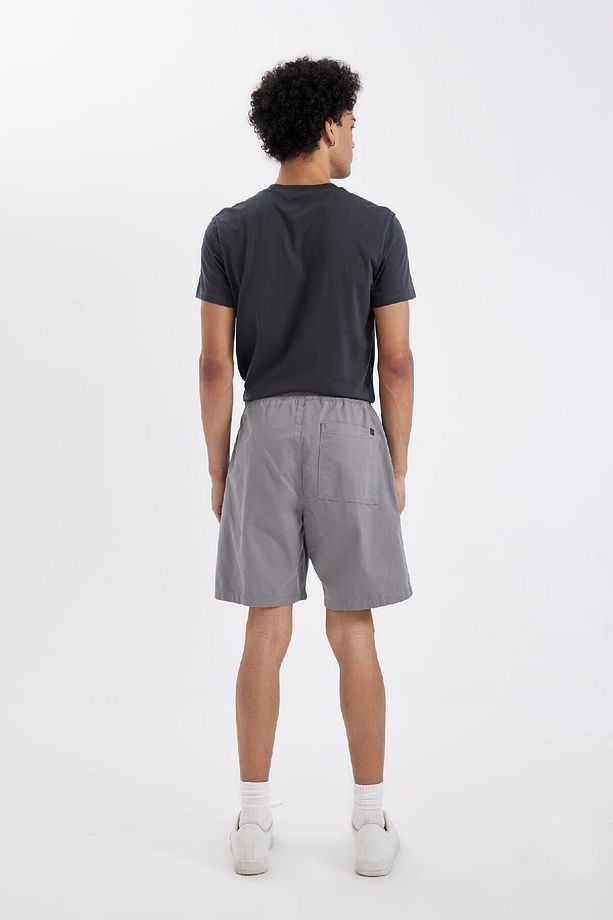 Relax Fit Gabardin Bermuda Şort D4697AX24HS - 7