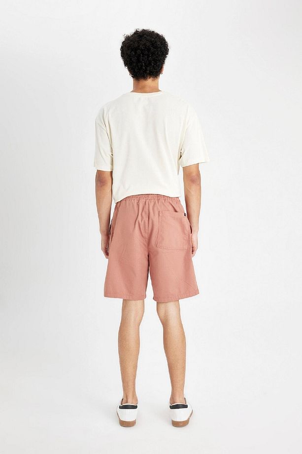 Relax Fit Gabardin Bermuda Şort D4697AX24HS - 7
