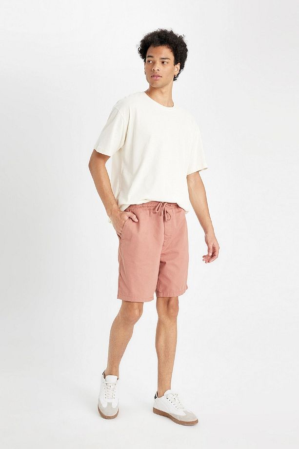 Relax Fit Gabardin Bermuda Şort D4697AX24HS - 3