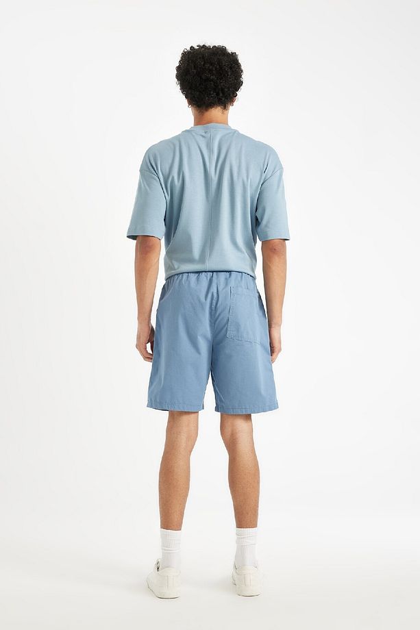 Relax Fit Gabardin Bermuda Şort D4697AX24HS - 6