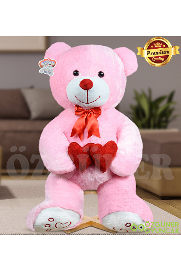 Loving 130 cm Plush Bear – Express Your Love with Double Hearts