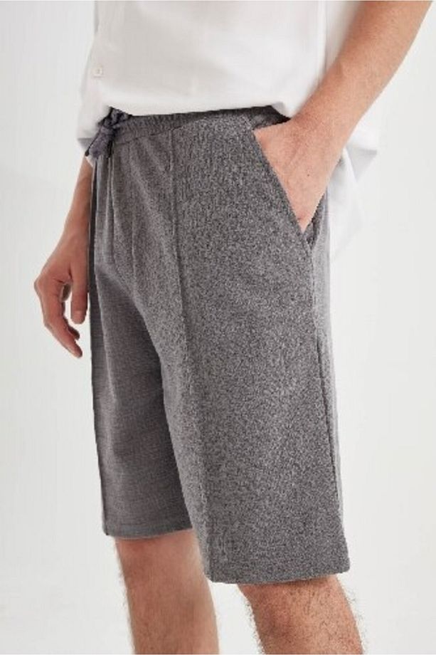 Relax Fit Penye Bermuda Şort D4760AX24HS - 3
