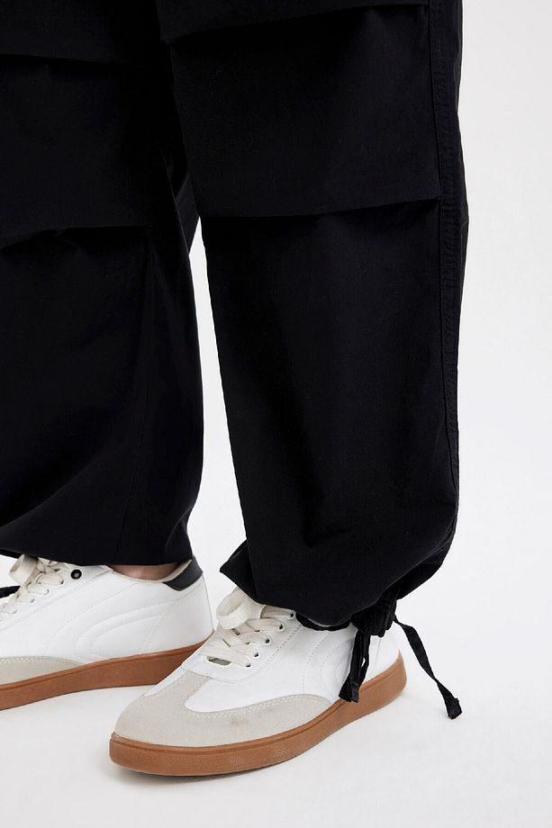 Coool Paraşüt Poplin Pantolon Basic Düz Cepli Beli Lastikli A6266ax24au - 8