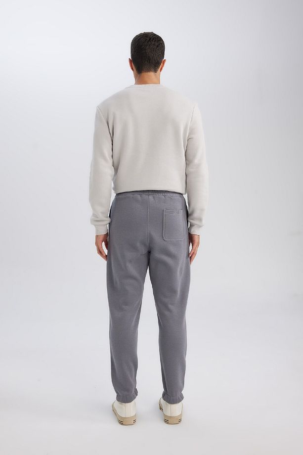 Relax Fit Kalın Jogger Eşofman Altı Basic Düz Beli Bağcıklı Lastikli Paça Cepli U7438az24au - 8