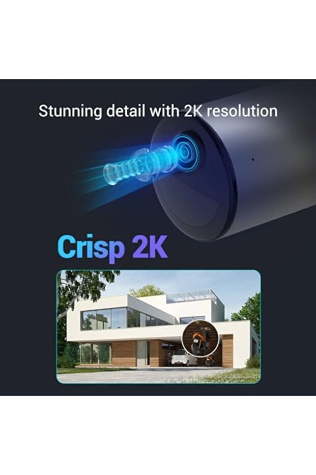 كاميرا مراقبة EB3 مزودة ببطارية، وكاميرا مراقبة 2K واي فاي - 4