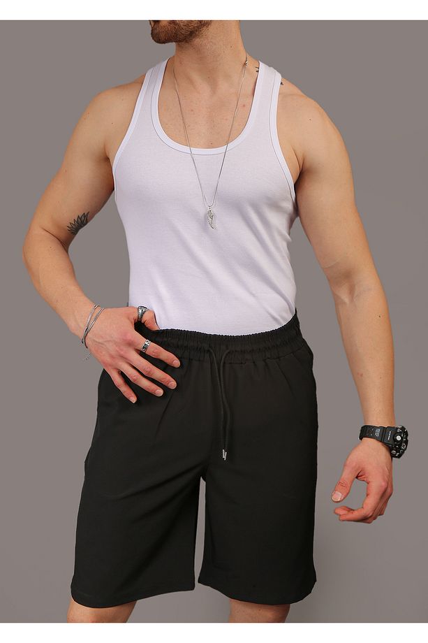 #yokgibi Baggy Kesim Paraşüt Kumaş Hızlı Kuruyabilen Spor Şort - 6