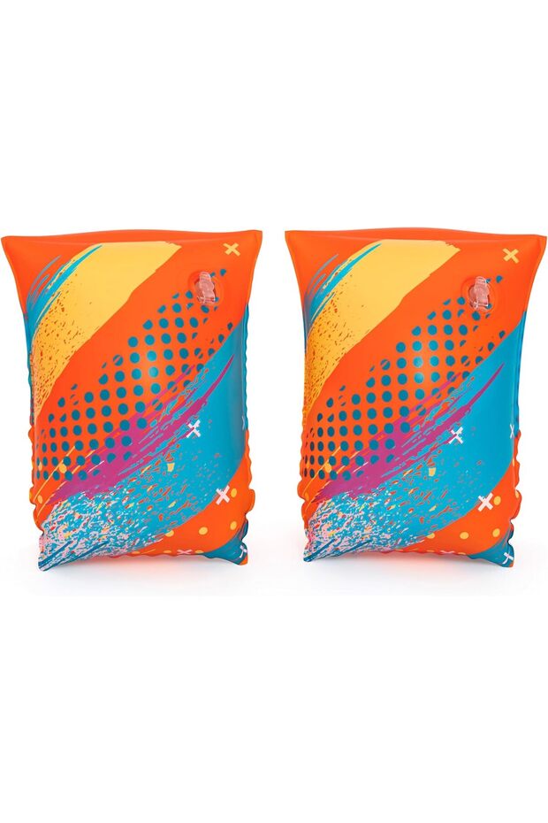 Swim Safe Inflatable Colorful Swimming Arm Bands 25x15cm S-M