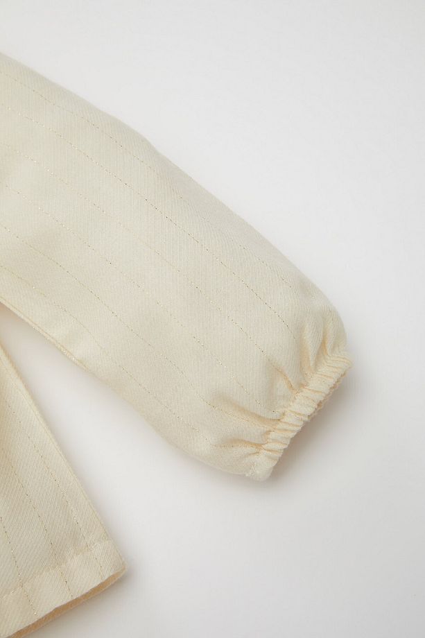 Kız Bebek Bisiklet Yaka Twill Uzun Kollu Gömlek D6234a524wn - 4