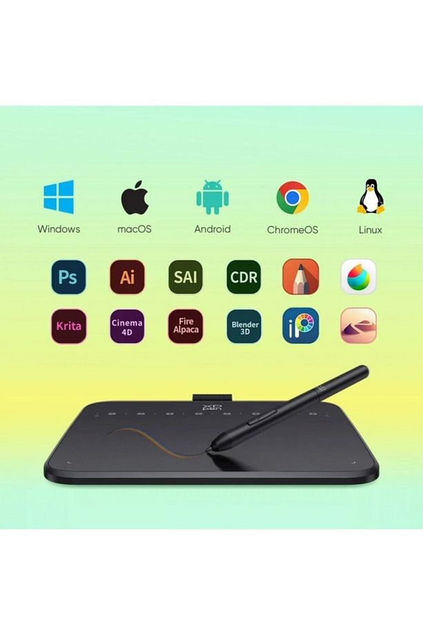 Deco 640 Grafik Tablet 16k 8 Tuş 60° Eğim Osu Android/windows/mac - 5