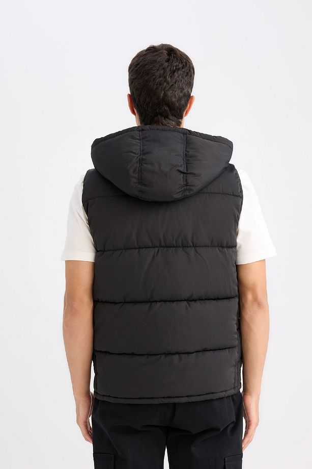 Regular Fit Kapüşonlu Fermuarlı Cepli Şişme Yelek D6285ax25sp - 8