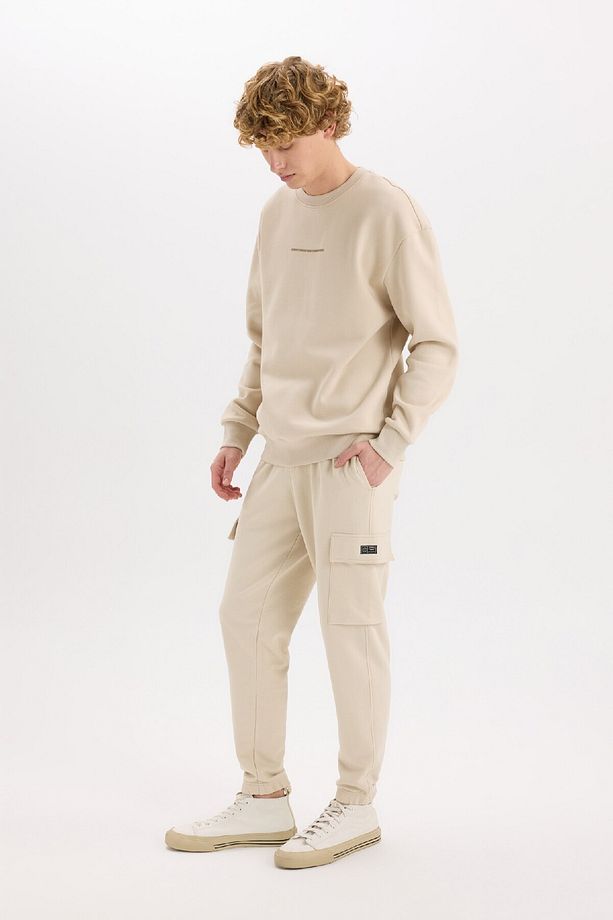 Regular Fit Jogger Eşofman Altı Basic Düz Kargo Cepli Lastikli Paça D5252ax25sp - 2
