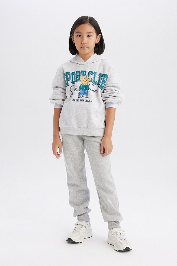 Kız Çocuk Basic Düz Kalın Jogger Eşofman Altı 3184067 - 2