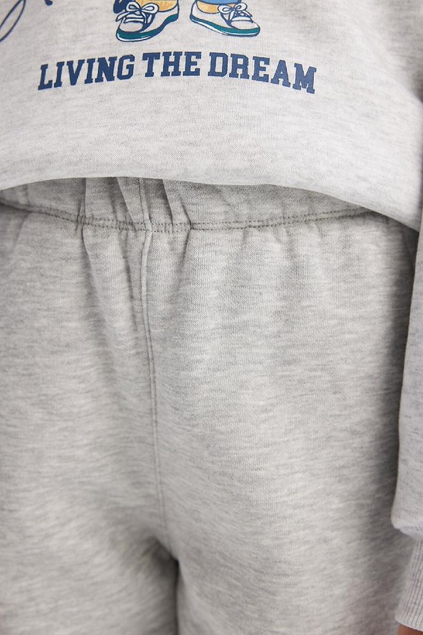 Kız Çocuk Basic Düz Kalın Jogger Eşofman Altı 3184067 - 5