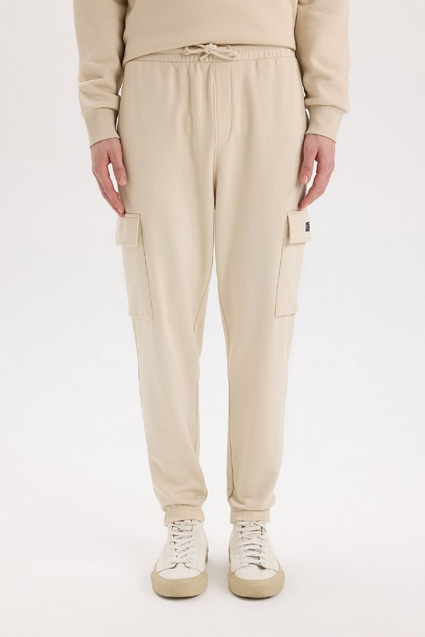 Regular Fit Jogger Eşofman Altı Basic Düz Kargo Cepli Lastikli Paça D5252ax25sp - 4