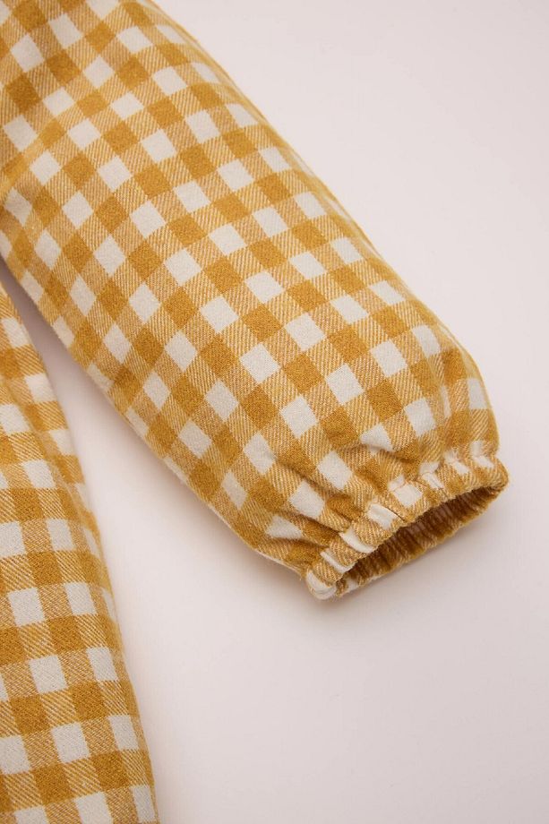Kız Bebek Uzun Kollu Flanel Elbise D8461A5NS - 3