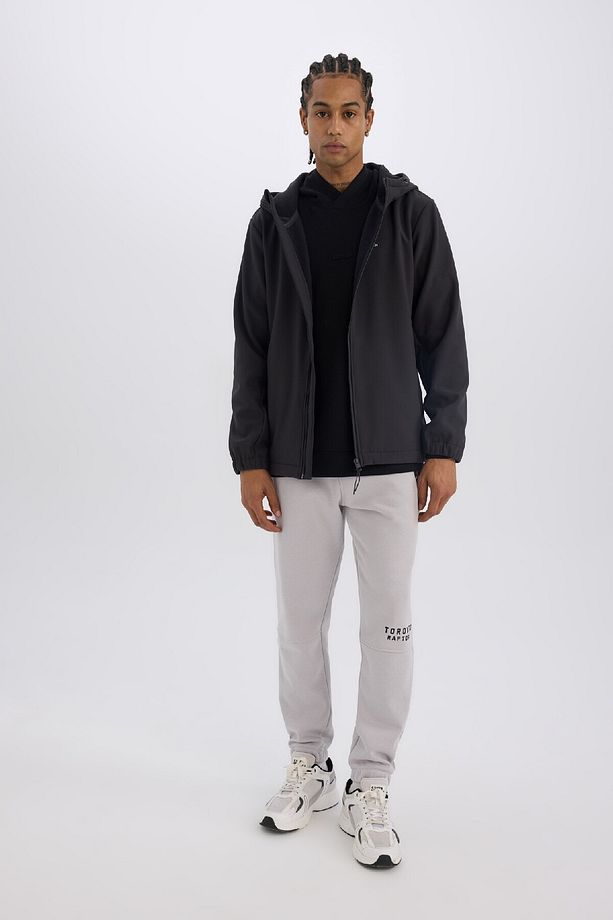 DeFactoFit Su İtici Regular Fit Kapüşonlu Fermuarlı Softshell Mont D6178AX25SP - 2
