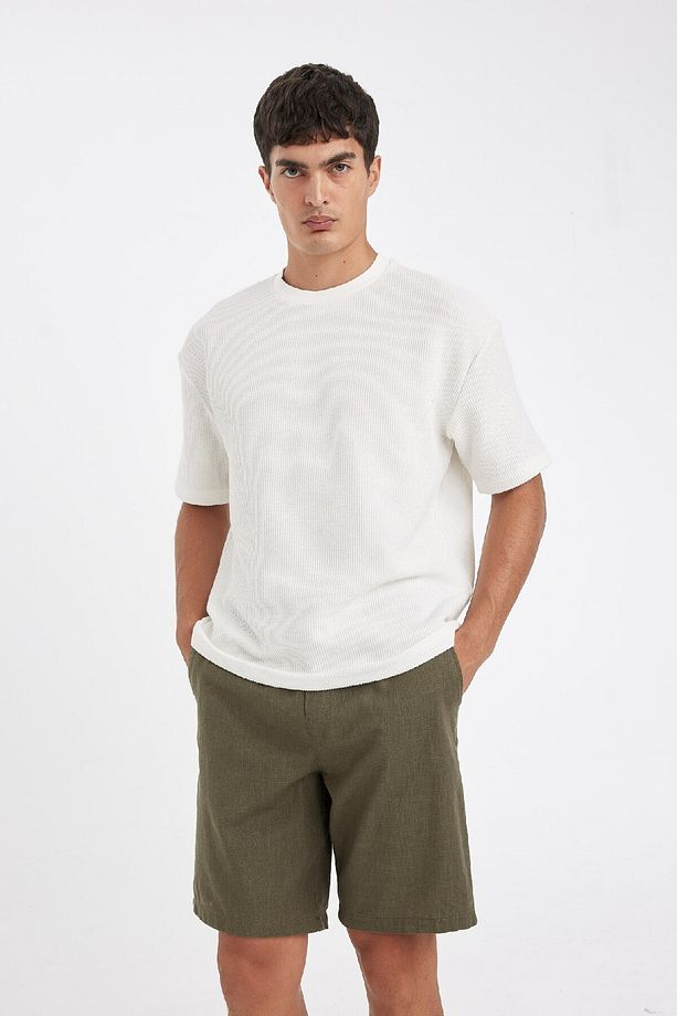 Relax Fit Pamuklu Bermuda Şort D7916AX24SM - 3