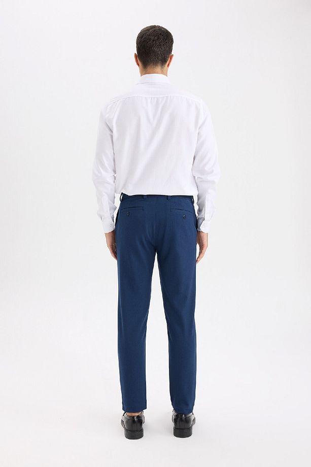 Tailored Fit Normal Kesim Düz Paça Her Yöne Esneyen Yazlık Kumaş Pantolon C7508ax25sp - 7