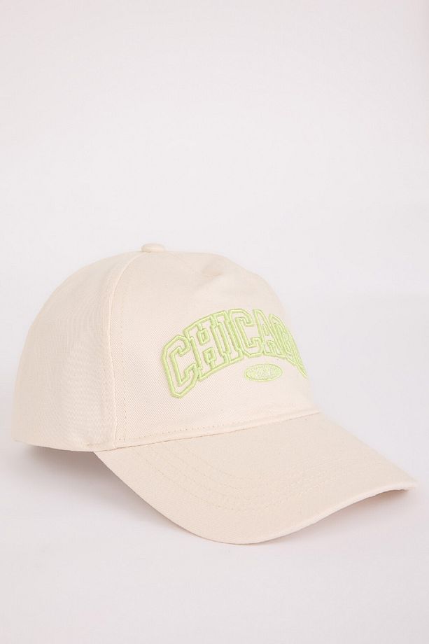 Kız Çocuk Nakışlı Pamuklu Cap Şapka D8432A825SM - 2