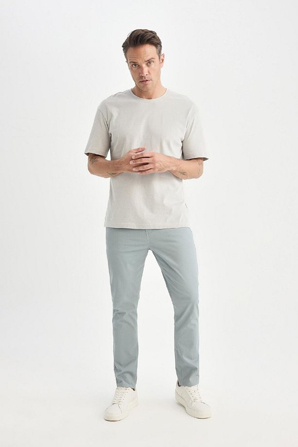 Regular Fit Normal Kesim Yazlık Düz Paça Chino Kanvas Pantolon D7349ax25sp - 3