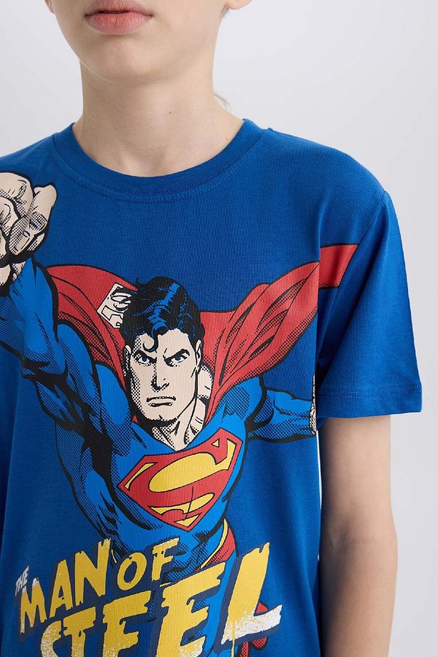 Erkek Çocuk Superman Regular Fit 2li Pijama Takımı - 4