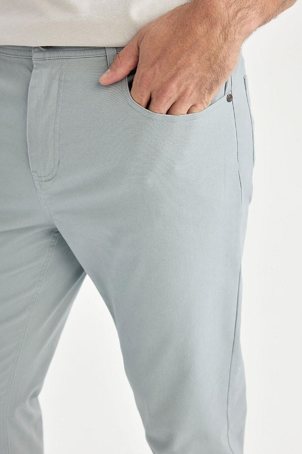 Regular Fit Normal Kesim Yazlık Düz Paça Chino Kanvas Pantolon D7349ax25sp - 5