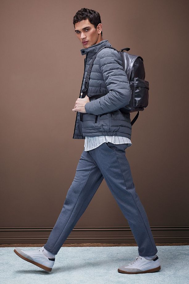 Tailored Regular Fit Normal Kesim Kumaş Pantolon Basic Düz Cepli D9084ax24wn - 2