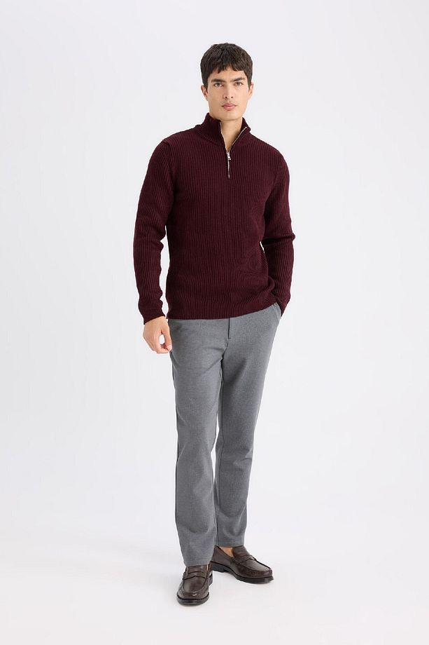 Tailored Regular Fit Normal Kesim Kumaş Pantolon Basic Düz Cepli D9084ax24wn - 6