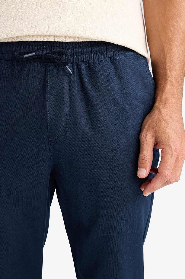 Yazlık Jogger Pantolon Basic Düz Cepli Dar Paça B4091AX25SP - 6