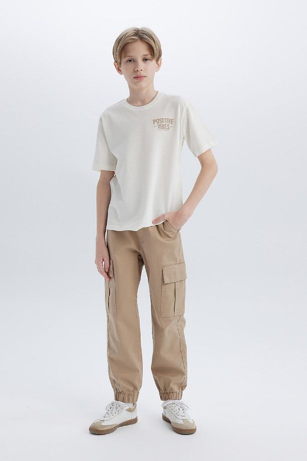 Erkek Çocuk Kargo Jogger Standart Paça Gabardin Pantolon Z1572a625sp - 1