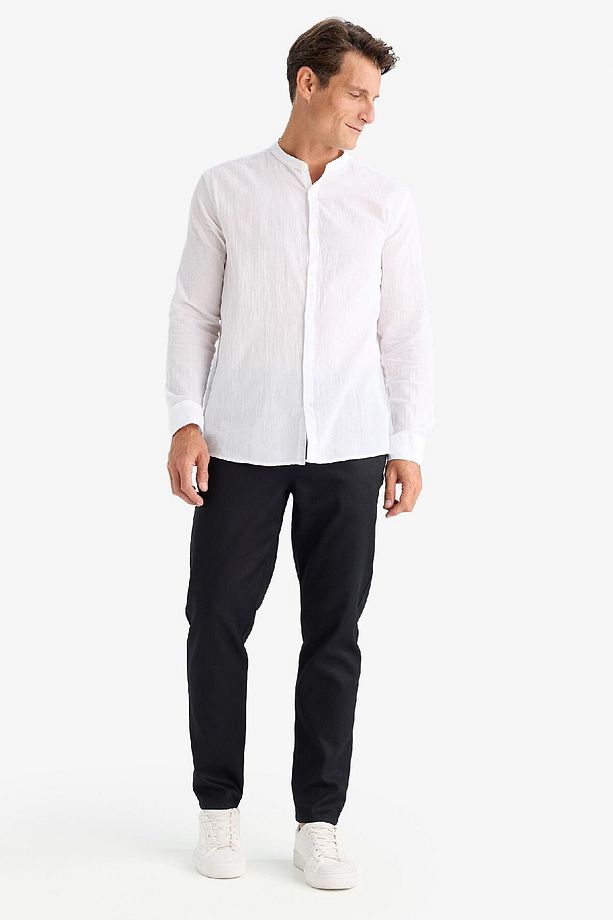 Yazlık Jogger Pantolon Basic Düz Cepli Dar Paça B4091AX25SP - 4