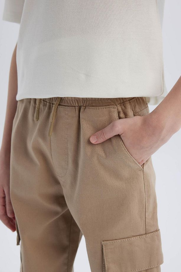 Erkek Çocuk Kargo Jogger Standart Paça Gabardin Pantolon Z1572a625sp - 6